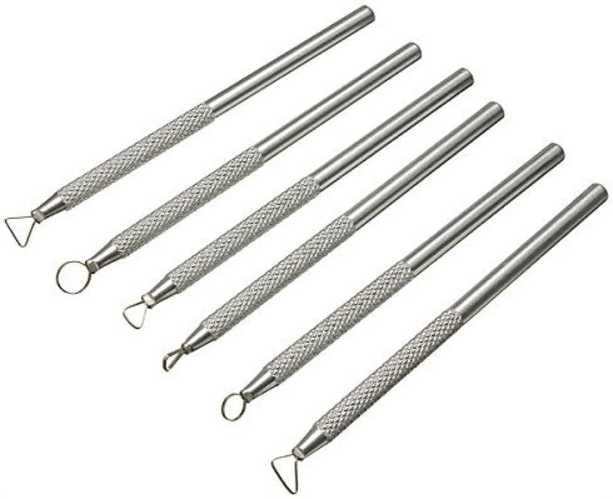 Nordic Precision Metal Clay Scraper Set – 6 Piece